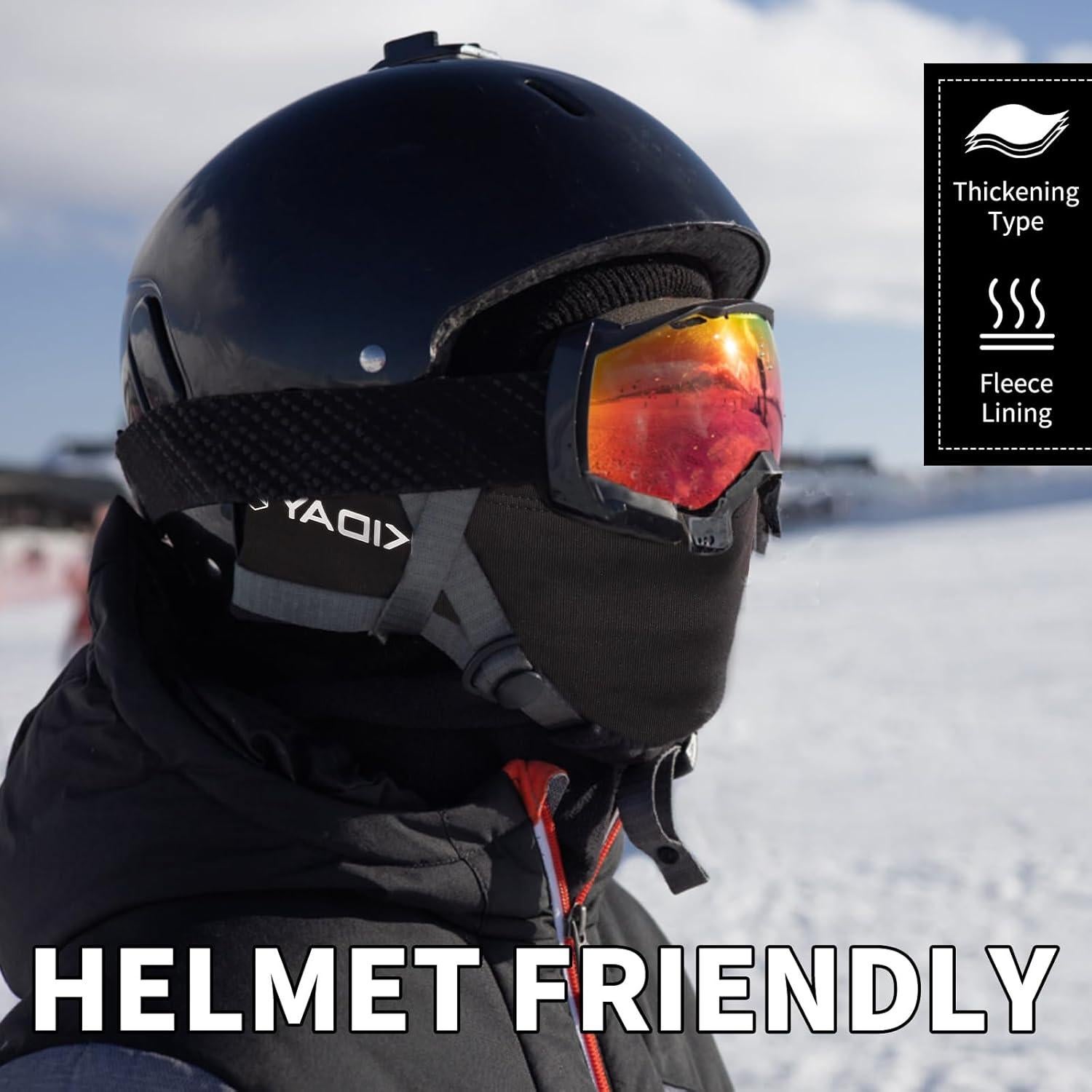 Máscara Balaclava Térmica Unisex para Esquí y Motociclismo Negra