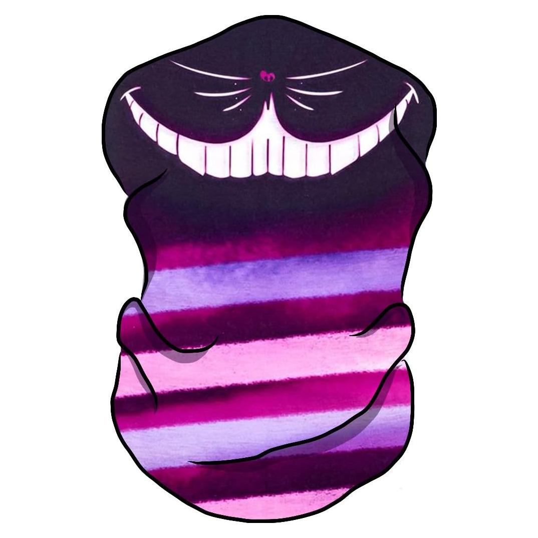 Mascarilla Facial Bandana Plur Vision Gato de Cheshire - Multifuncional