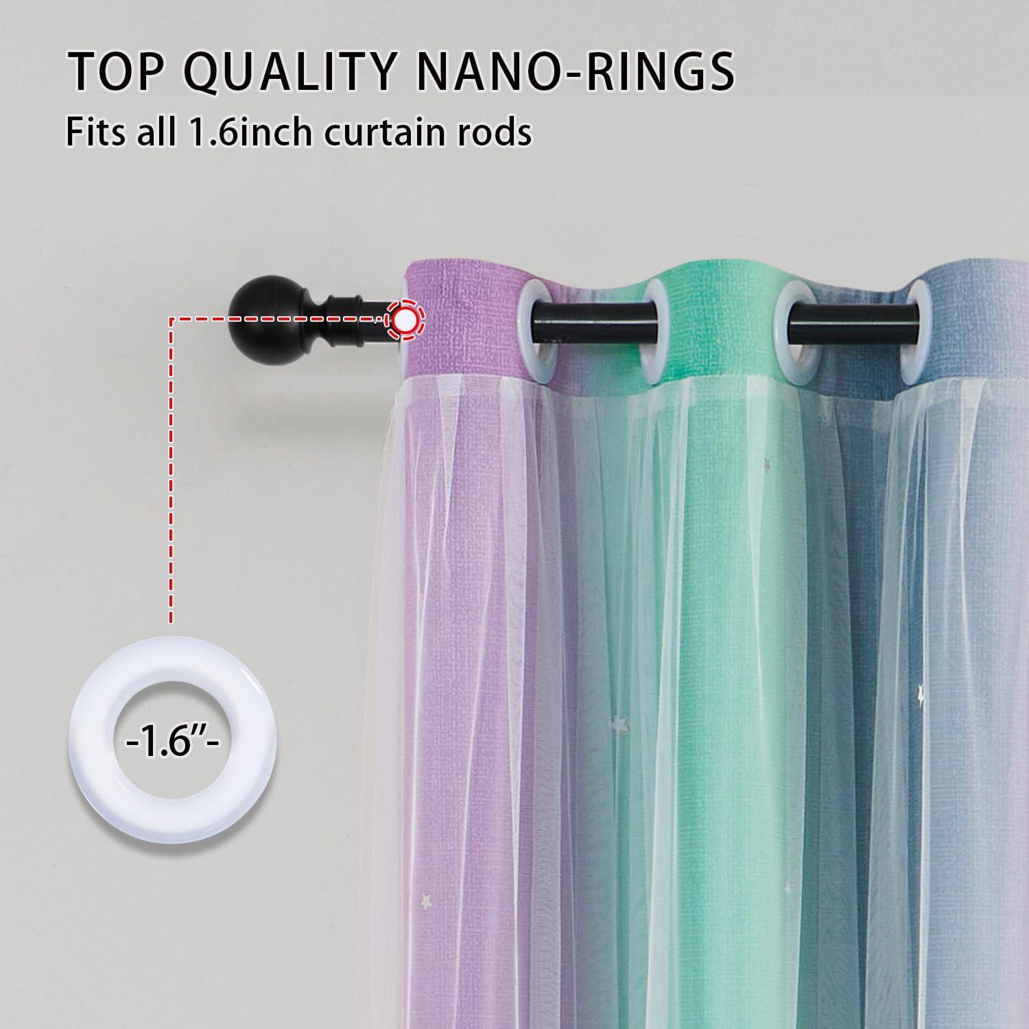 Cortina Arcoíris XiDi Morado Verde 182 cm x 86 cm 1 Panel