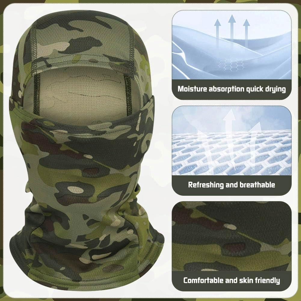 5 Balaclavas Camufladas XinLin para Esquí y Actividades al Aire Libre