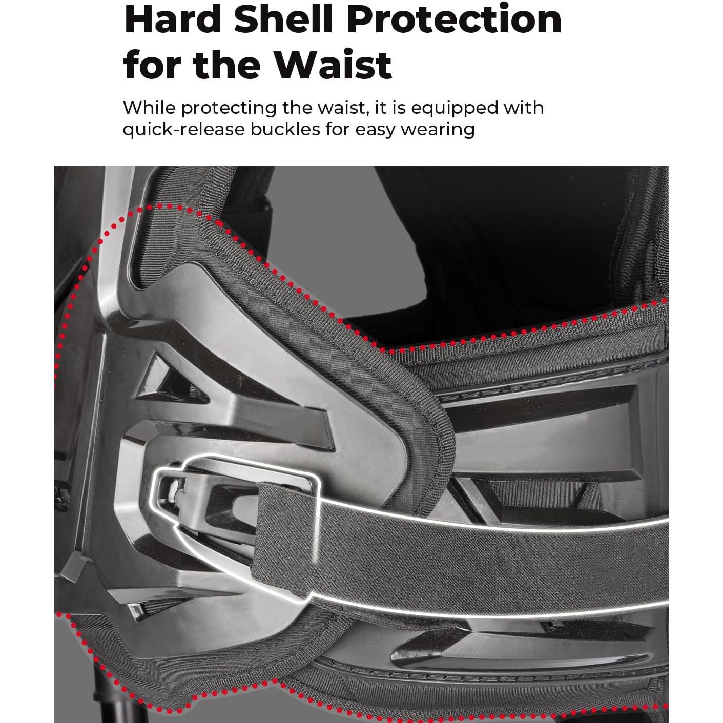 Protector de Pecho KEMIMOTO F1106-03107-BKL para Motocicleta