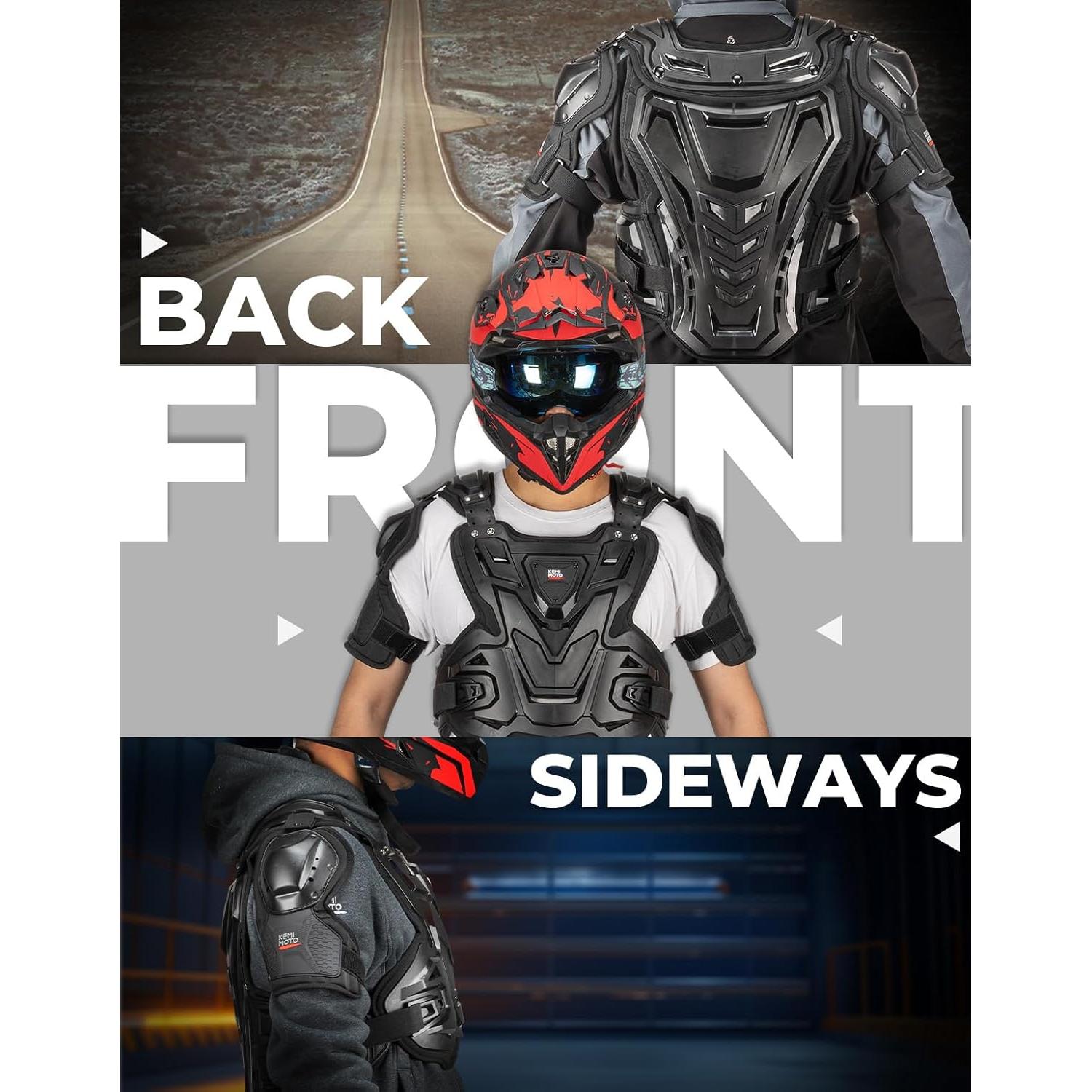 Protector de Pecho KEMIMOTO F1106-03107-BKL para Motocicleta