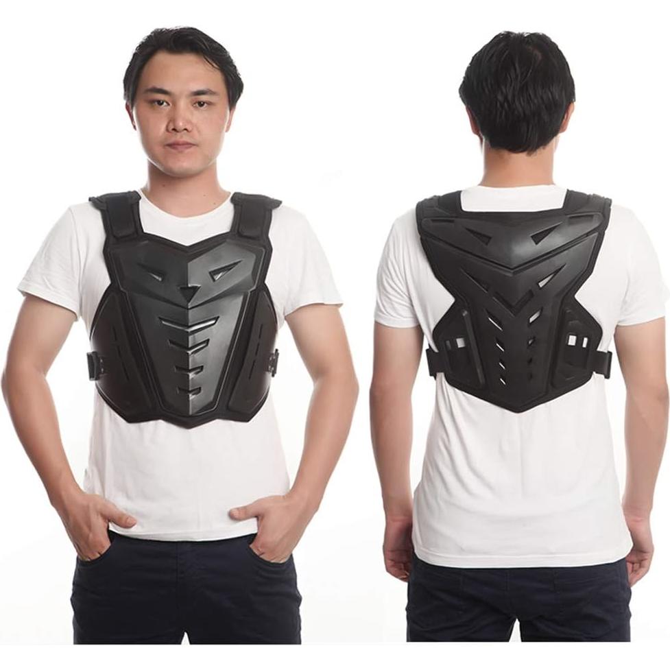 Chaleco Protector de Motocicleta PETA Armadura Ajustable Negro