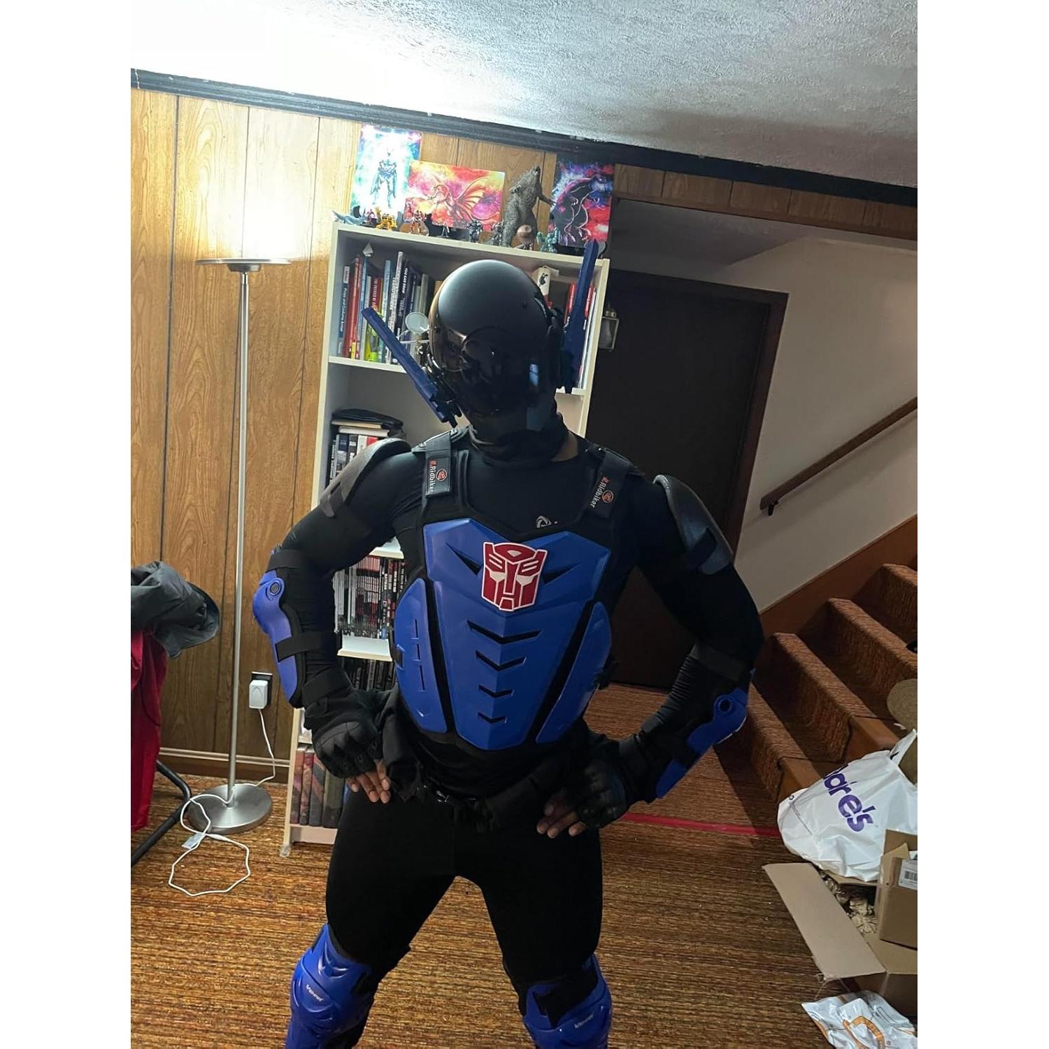 Chaleco de Armadura RIDBIKER Negro Ajustable para Motocicleta