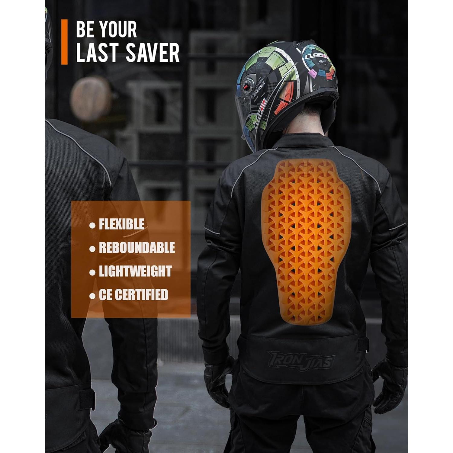 Almohadillas de Protección CE Nivel 1 y 2 BORLENI para Motocicleta