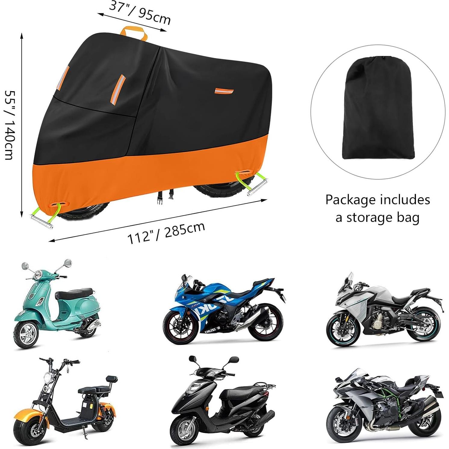 Cubierta de Motocicleta Seceles 4XL Impermeable 274x94x140cm
