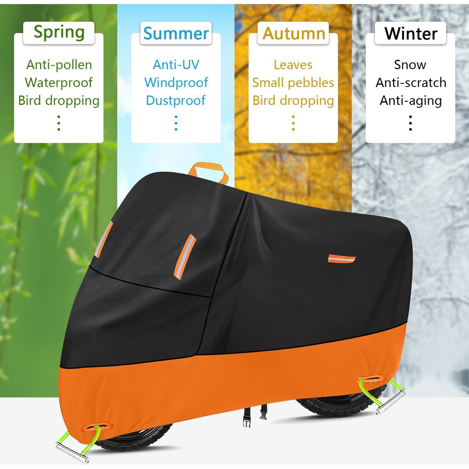 Cubierta de Motocicleta Seceles 4XL Impermeable 274x94x140cm