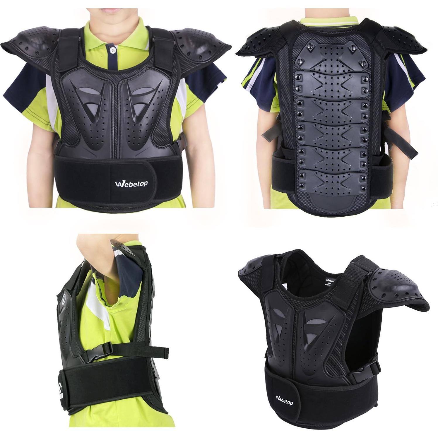 Protector de Pecho Webetop para Niños 130-145 cm Ajustable
