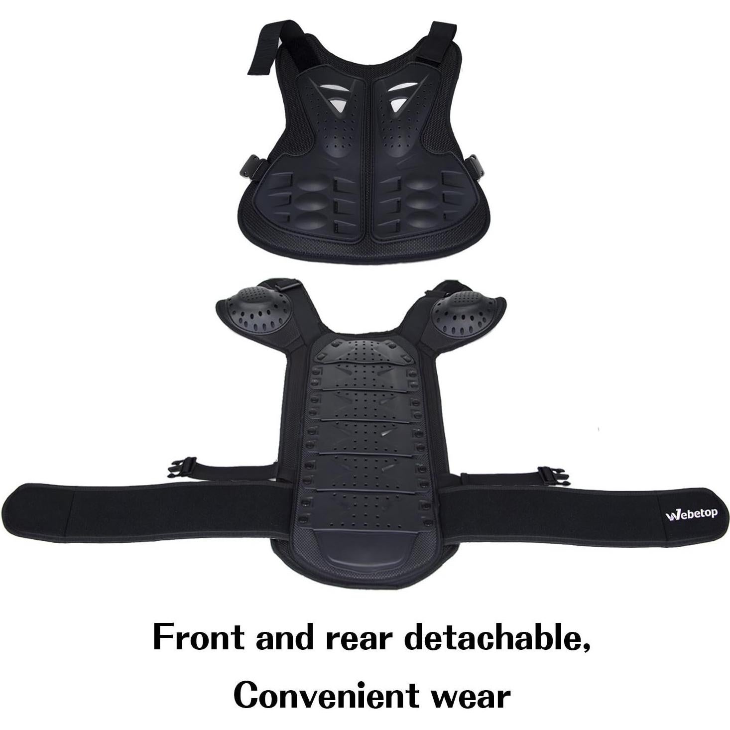 Protector de Pecho Webetop para Niños 130-145 cm Ajustable