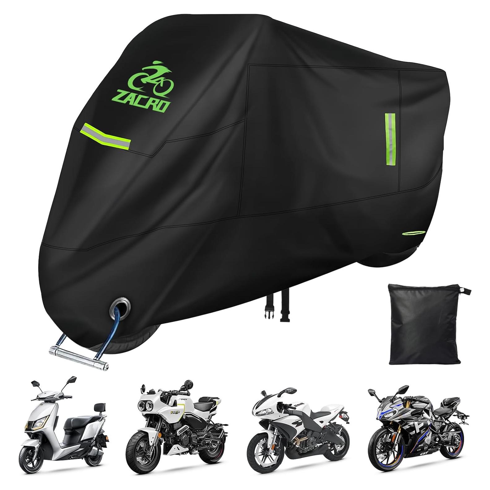 Cubierta de motocicleta Zacro 420D impermeable 245x125 cm