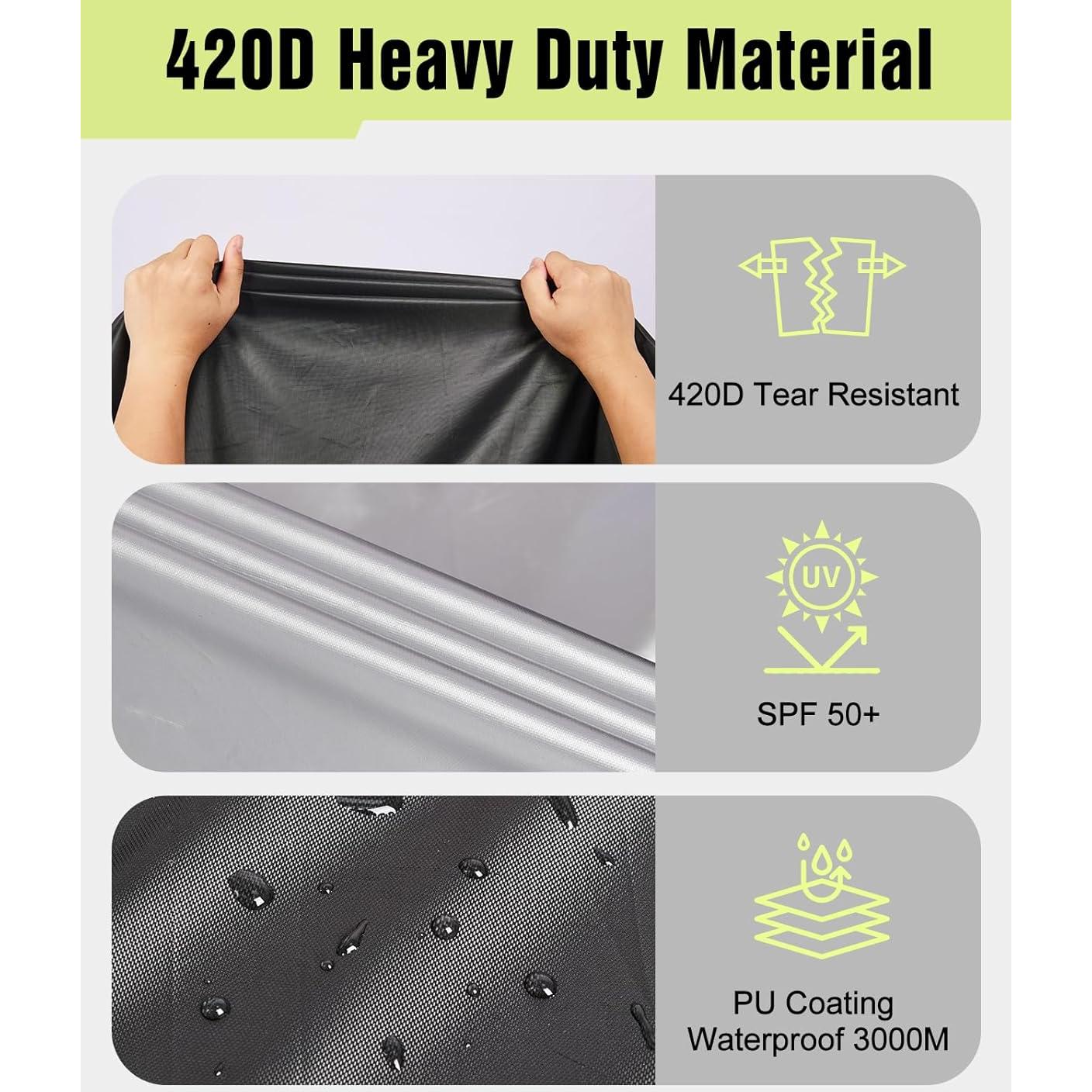 Cubierta de motocicleta Zacro 420D impermeable 245x125 cm