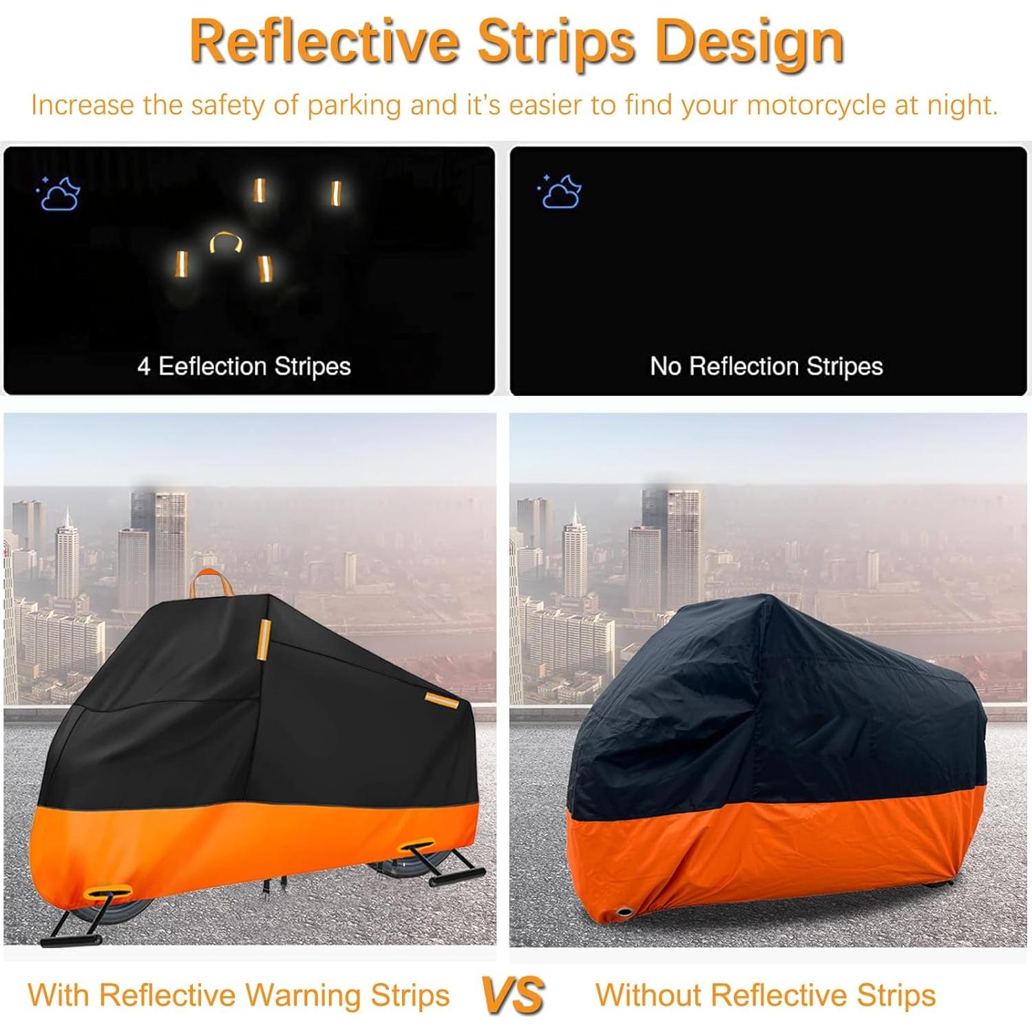 Funda de Motocicleta Impermeable INEZARI XXXXl Ajuste Universal