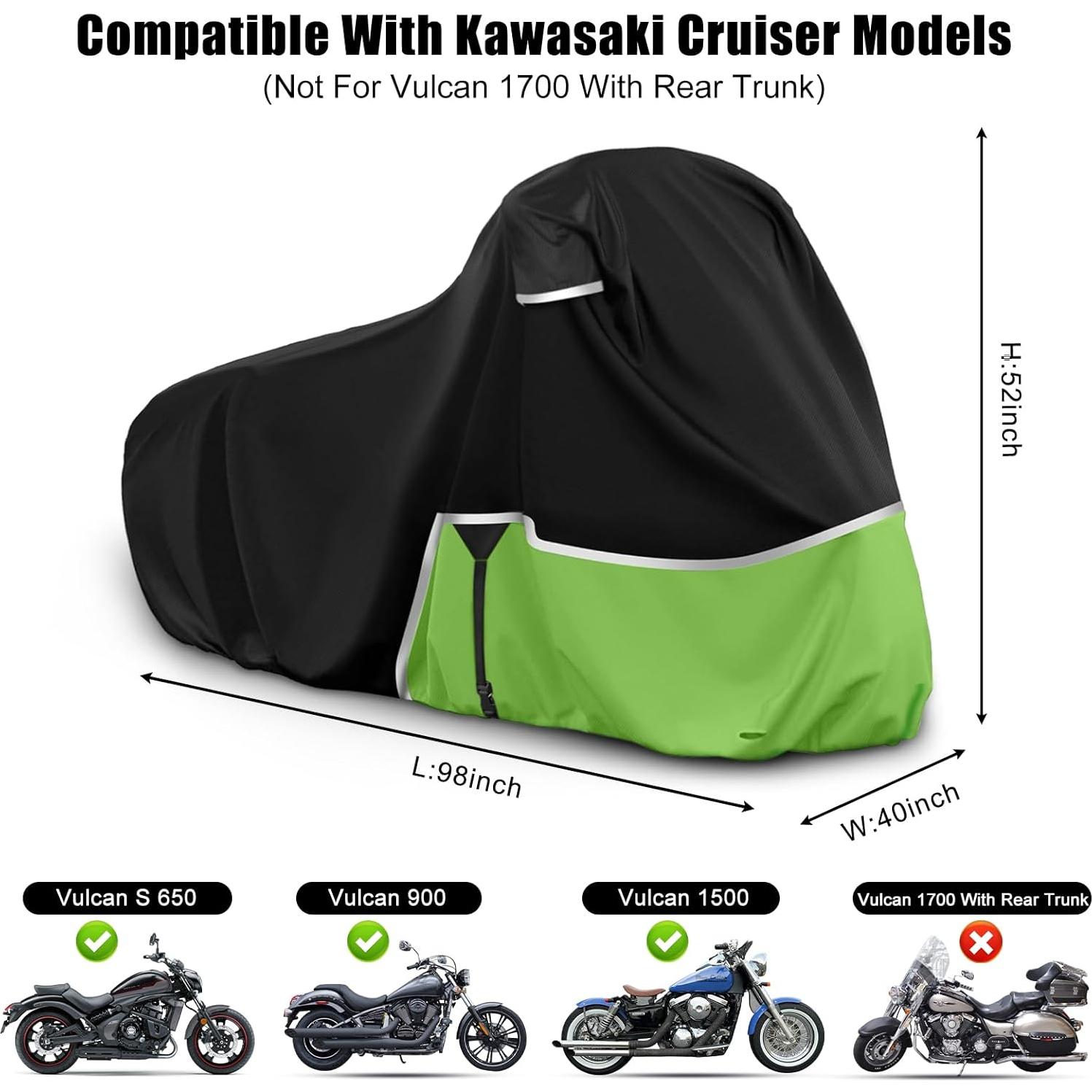 Cubierta de Moto Sportuli Impermeable para Kawasaki Vulcan 650-1500