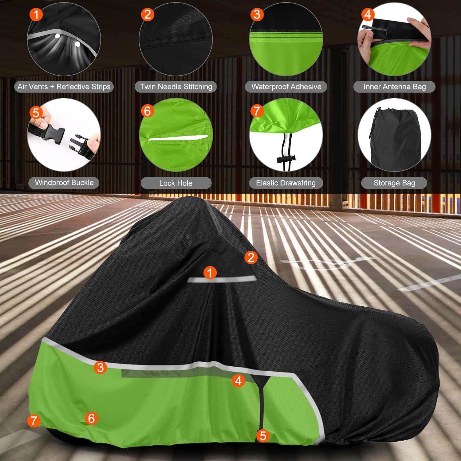 Cubierta de Moto Sportuli Impermeable para Kawasaki Vulcan 650-1500