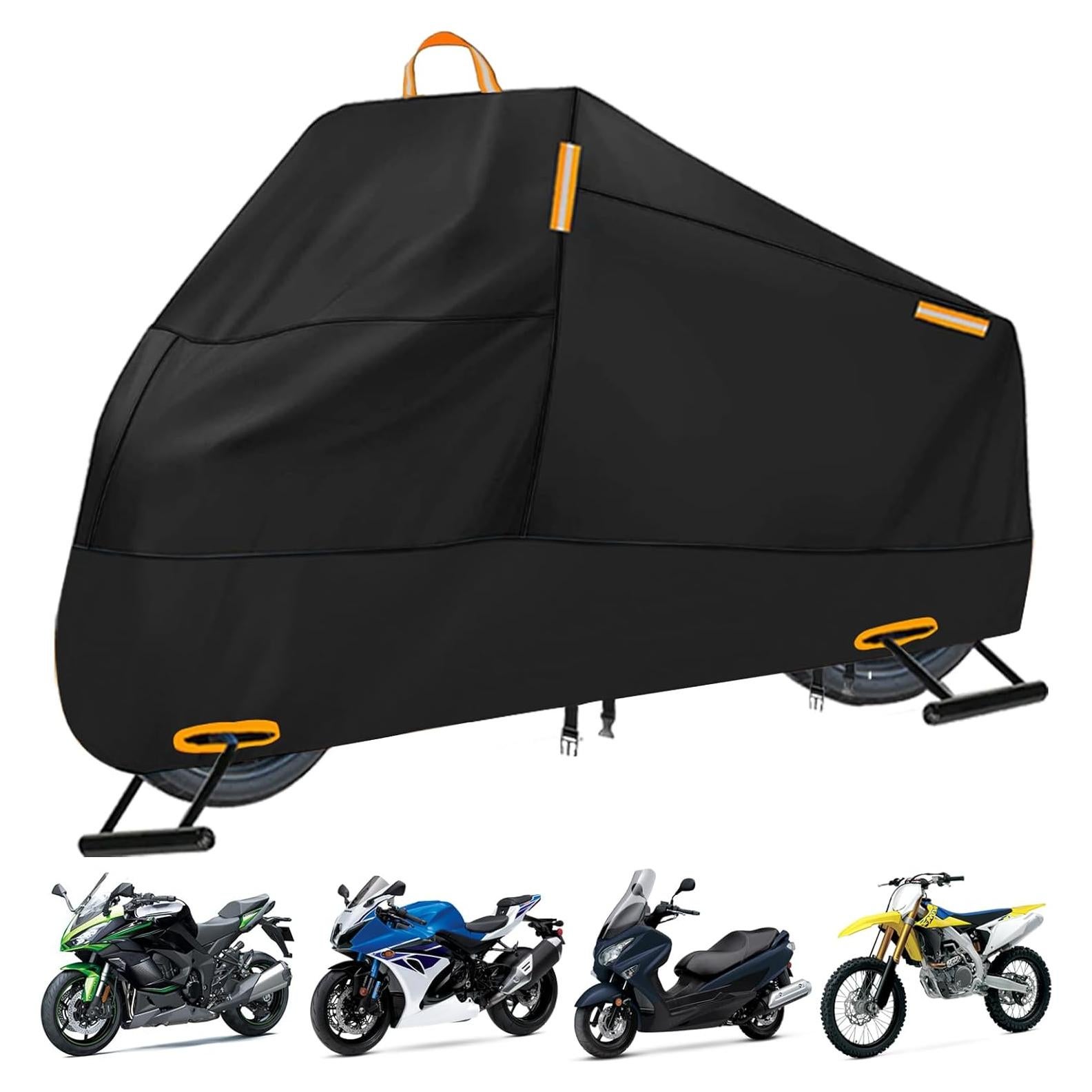 Cubierta de Motocicleta Impermeable INEZARI Ajuste Universal 220 cm