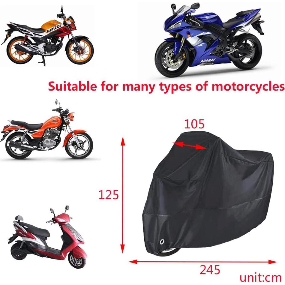 Cubierta Impermeable para Motocicleta Longluosi 245x125cm