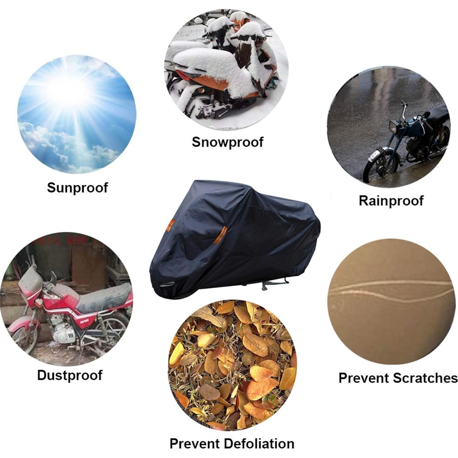 Funda de Motocicleta SEAZEN Impermeable 5 Capas 243 cm