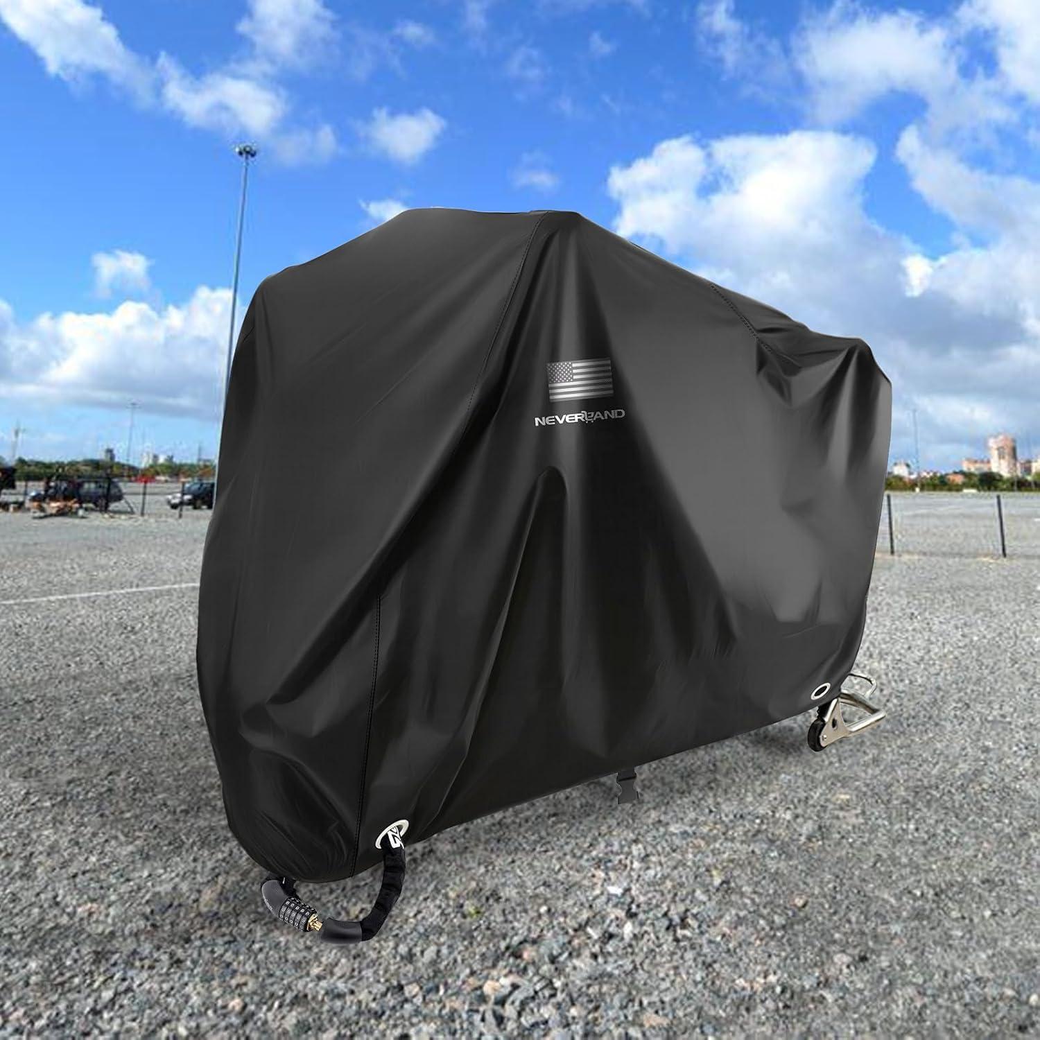 Funda para motocicleta NEVERLAND XXXL impermeable negra