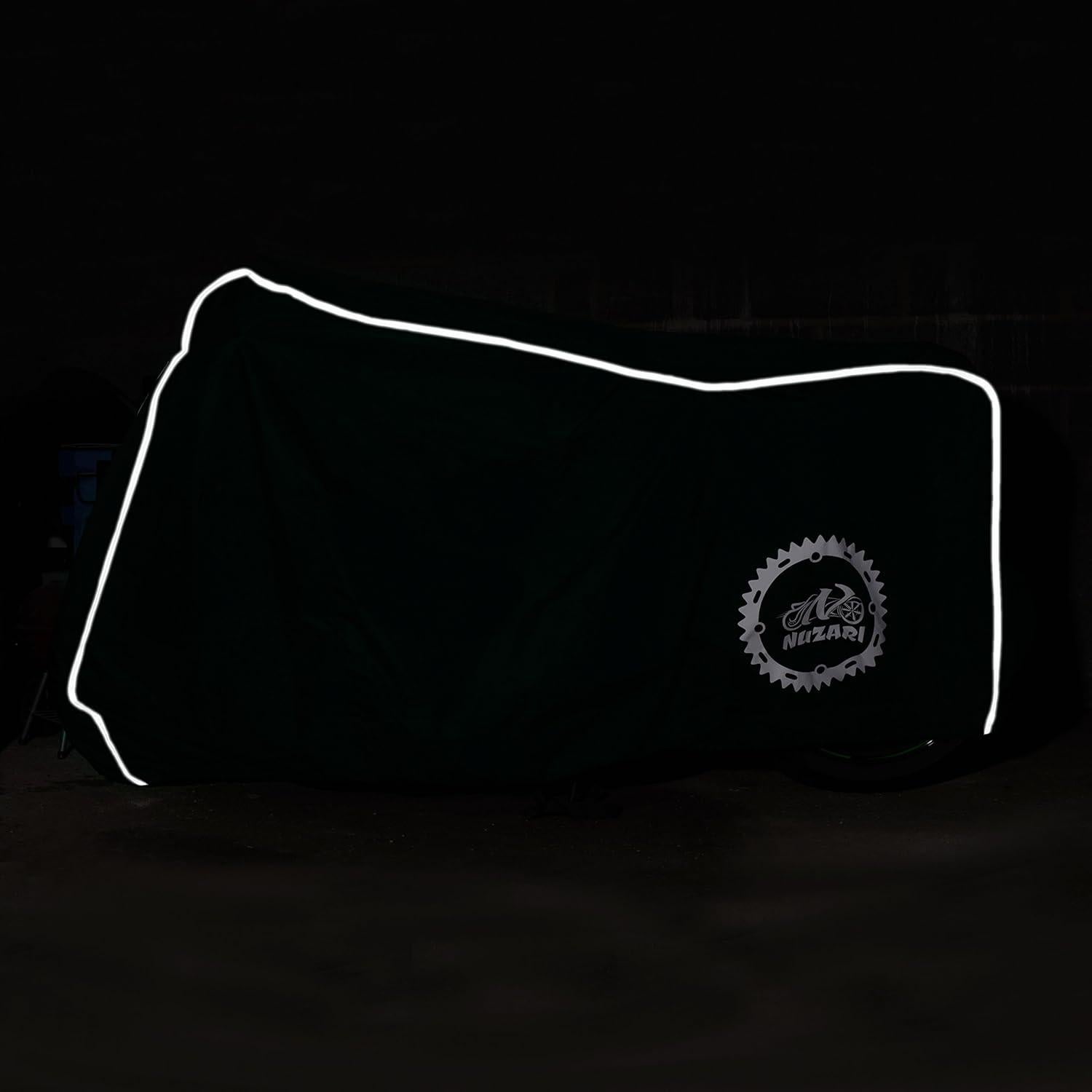 Cubierta de Motocicleta Nuzari XX-Large Impermeable Negra