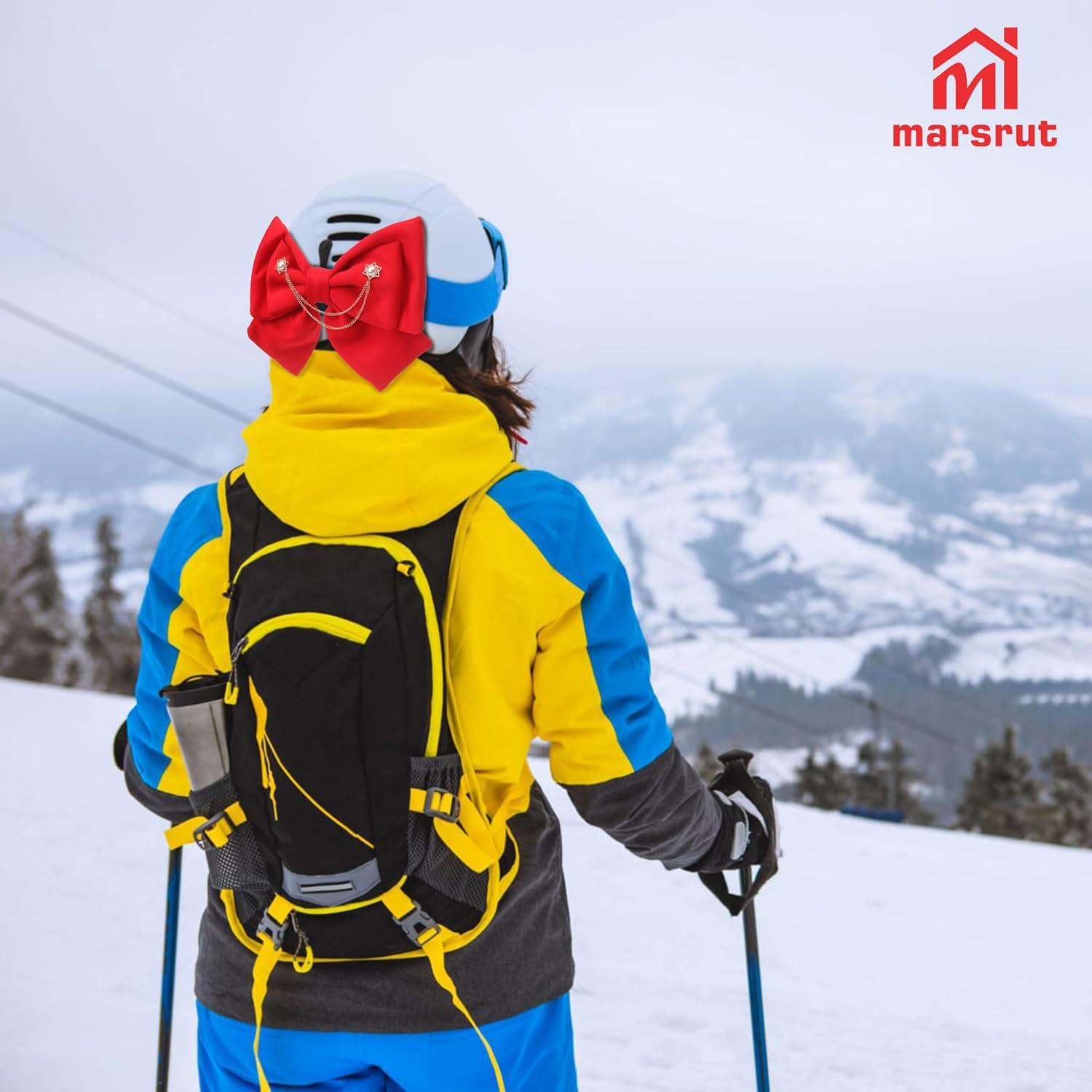 Moño para Casco de Motocicleta Marsrut Rojo - Adorno Ligero