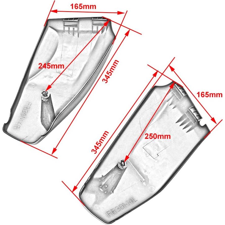 Cubiertas laterales de batería Honda VTX 1300 R/S 2003-2009