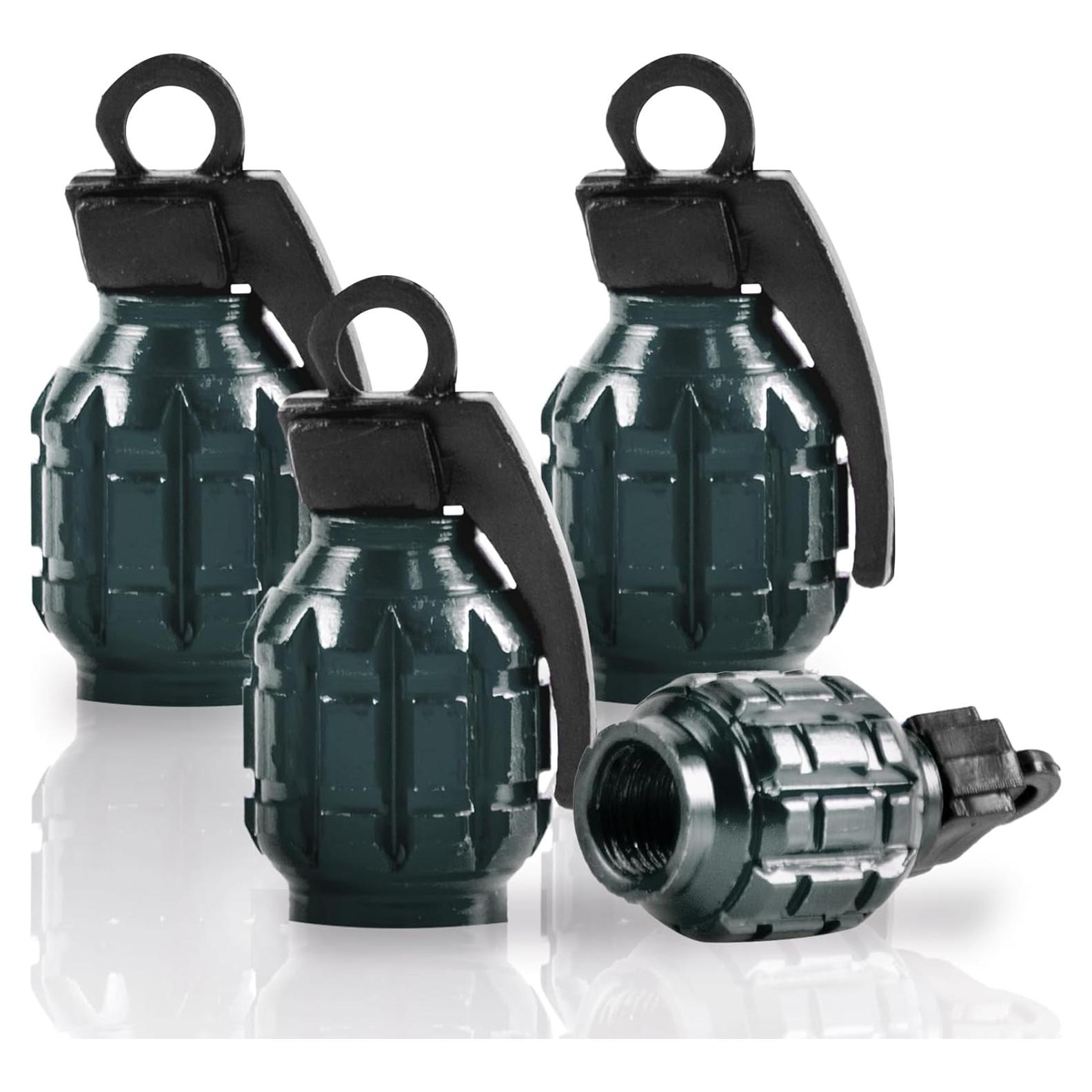 Tapa de Válvula de Neumático SINGARO, Aluminio Impermeable 4PCS