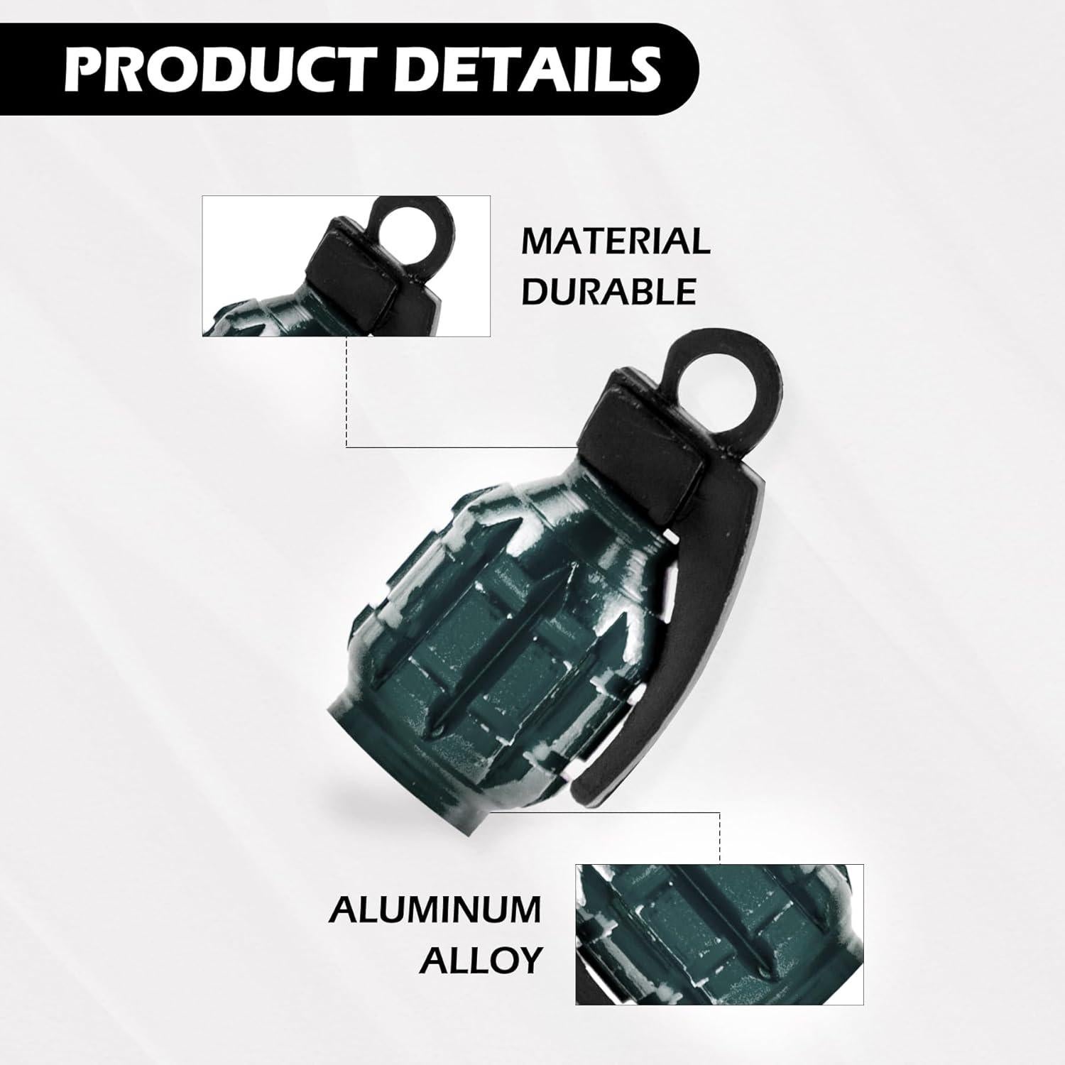 Tapa de Válvula de Neumático SINGARO, Aluminio Impermeable 4PCS