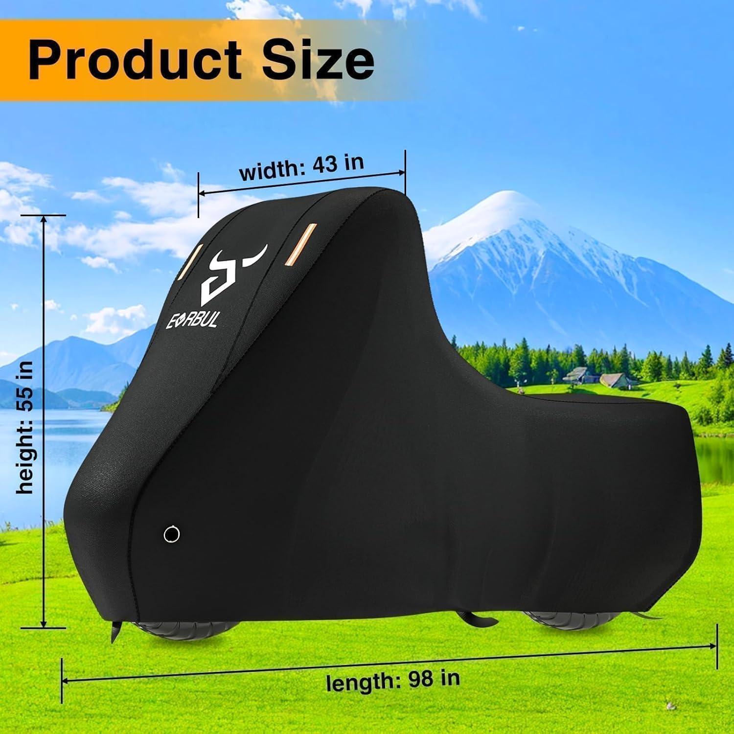 Funda de Motocicleta EVRBUL 420D Impermeable 248.92 cm