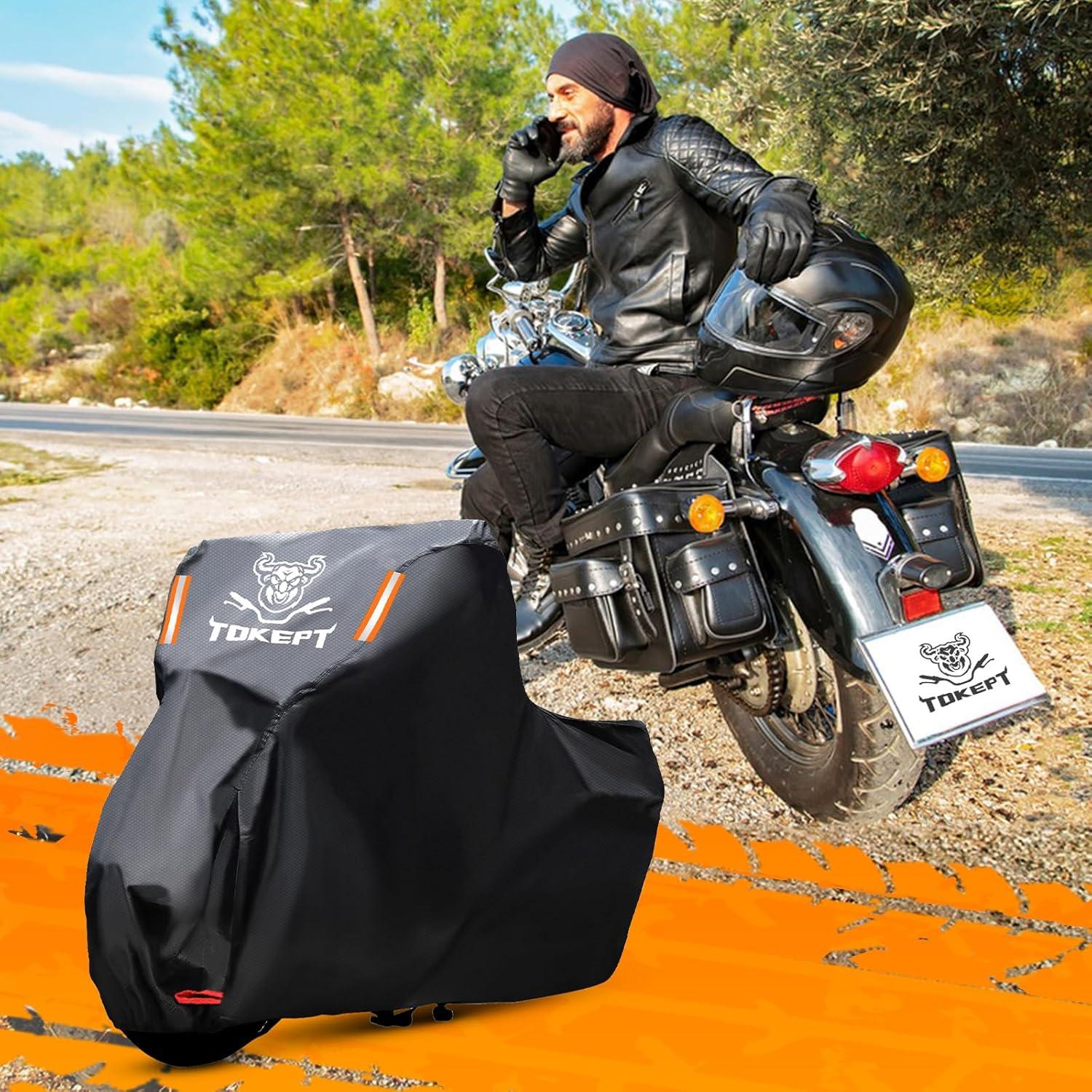 Cubierta de Motocicleta Tokept L 231 cm Impermeable Todo Clima