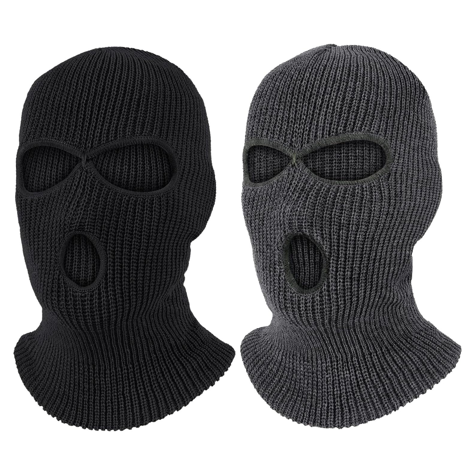 Máscara de Invierno Tejida Pukavt 3 Agujeros para Esquiar