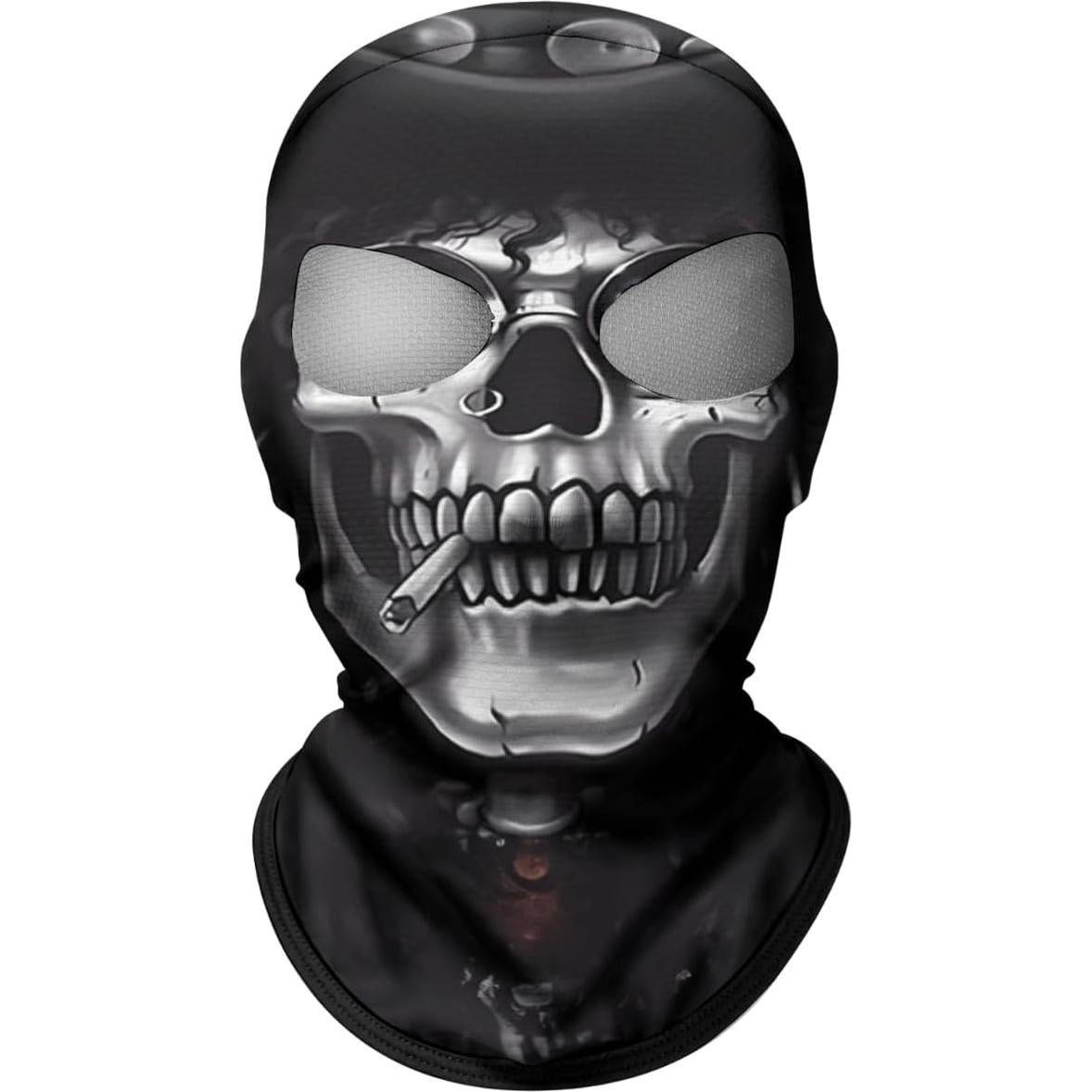 Balaclava Unisex ShopINess 3D Calavera para Deportes