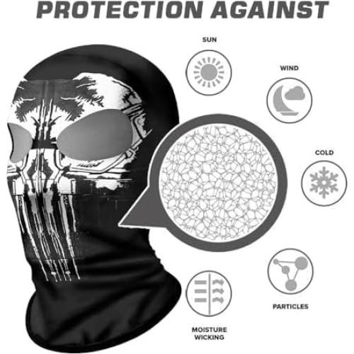 Balaclava Unisex ShopINess 3D Multicolor para Invierno