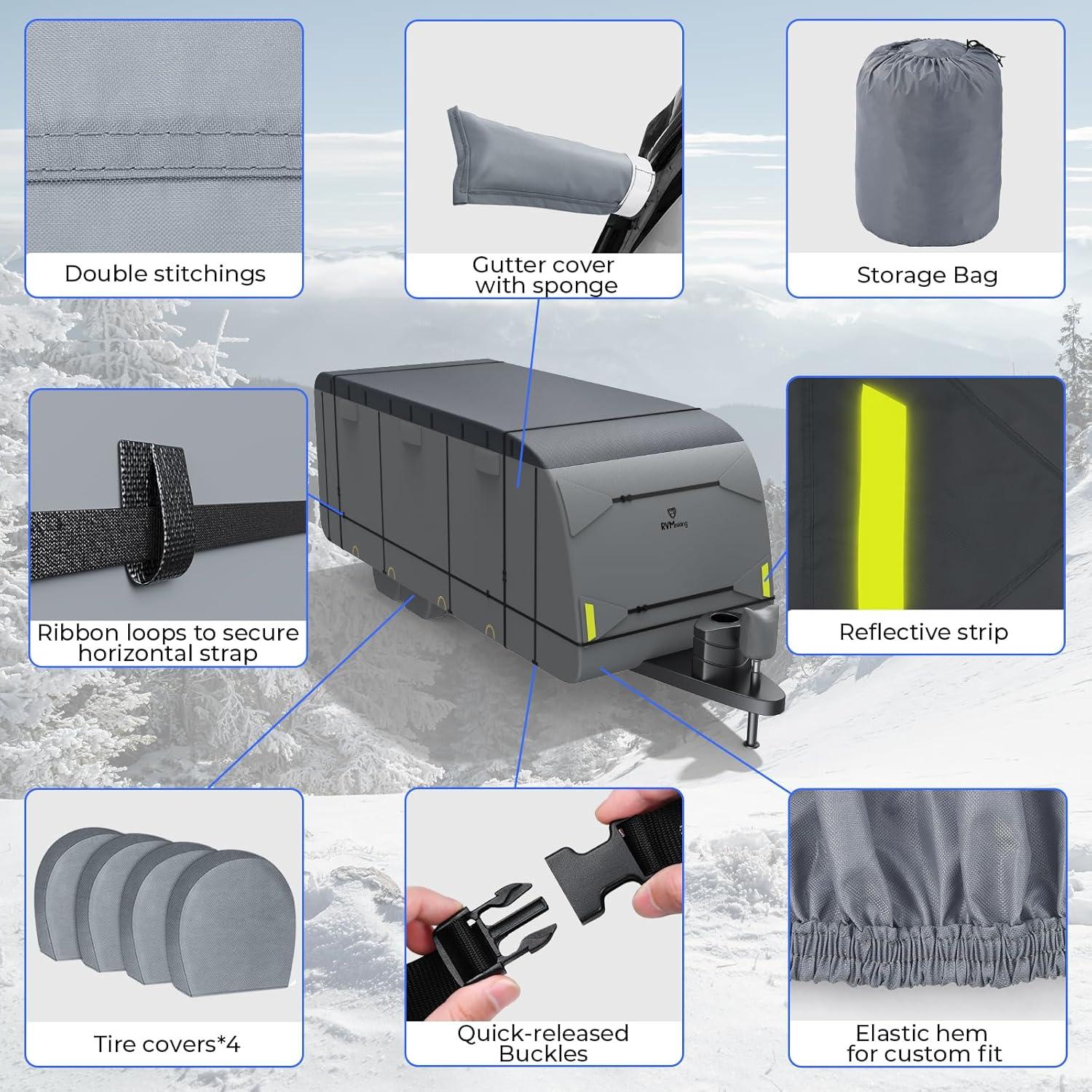 Cubierta Impermeable para RV RVMasking 24-26 Pies Gris