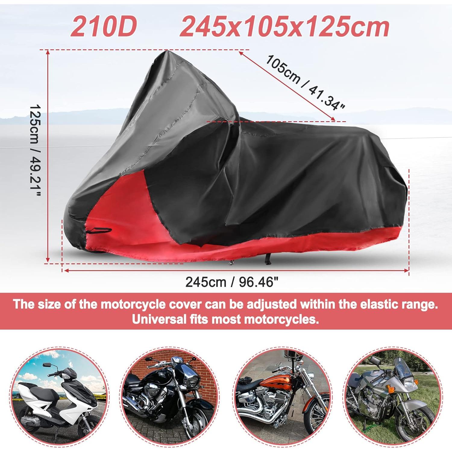Cubierta de Motocicleta Impermeable X AUTOHAUX XL para Harley