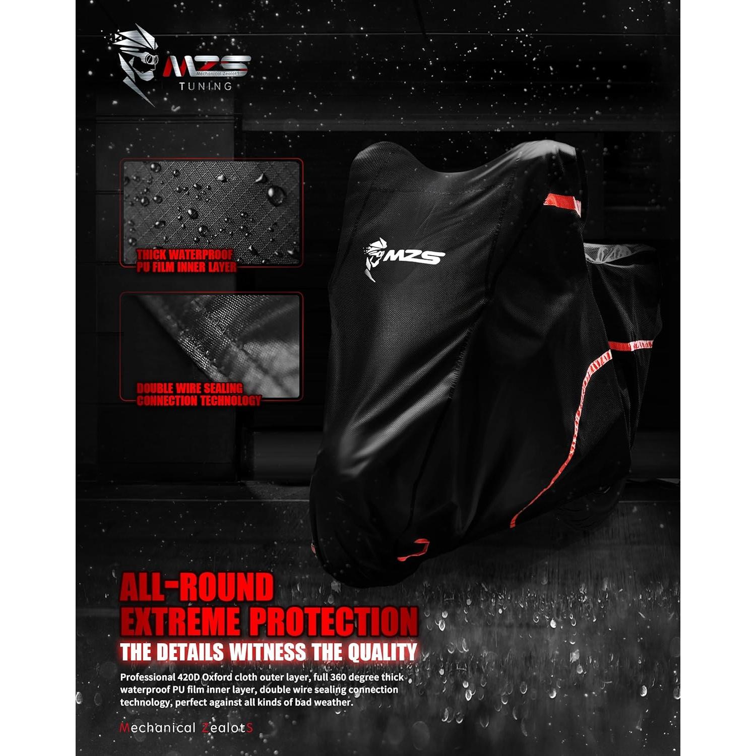 Funda de Motocicleta MZS Impermeable 73" para Scooter