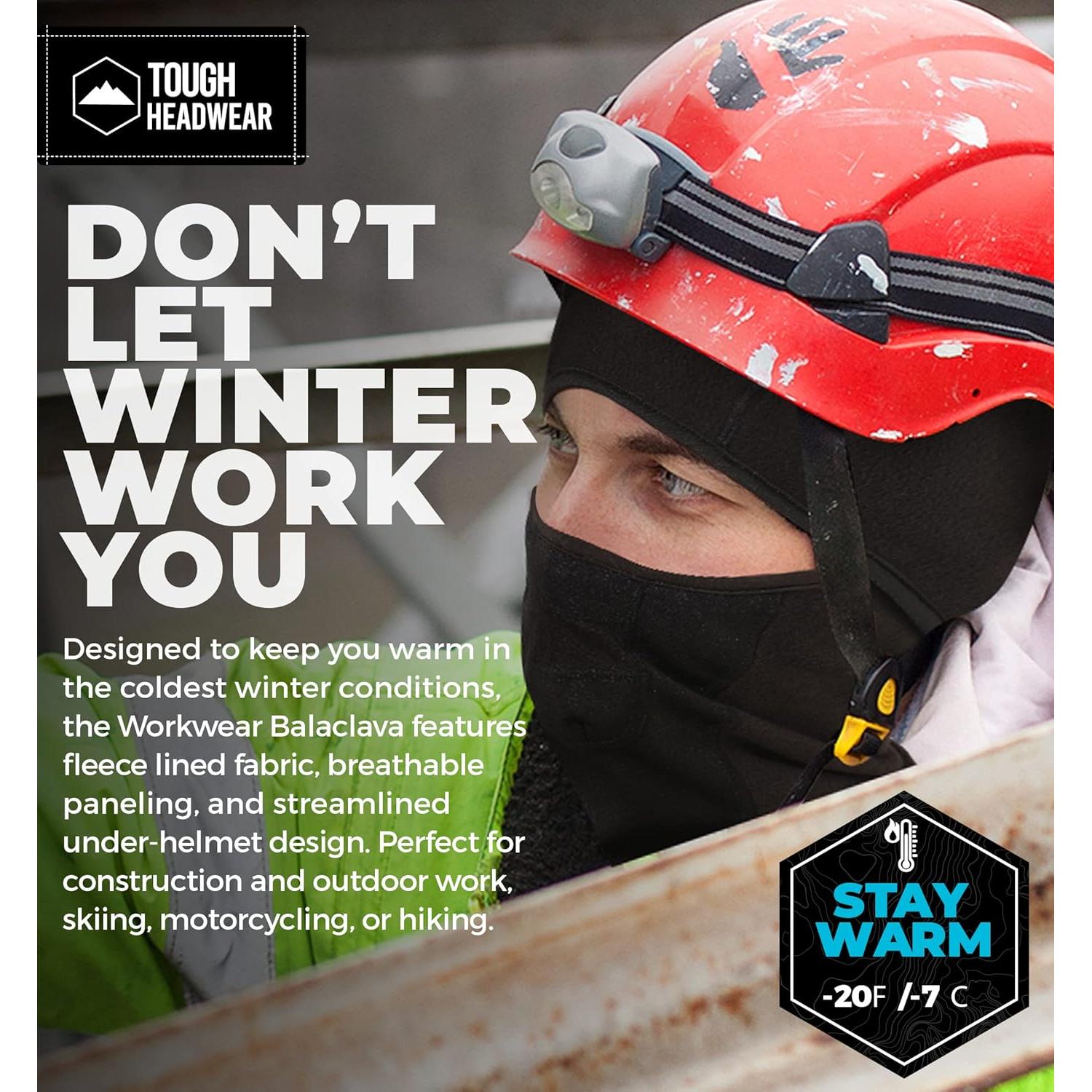Balaclava de forro polar Tough Headwear para clima frío