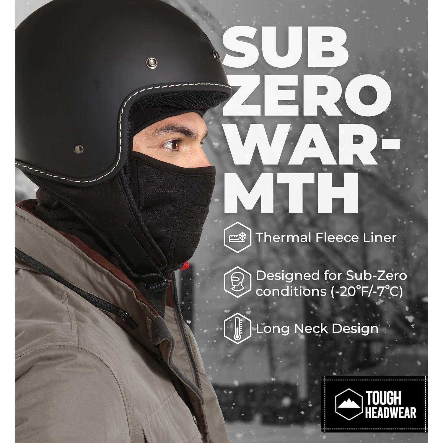 Balaclava de forro polar Tough Headwear para clima frío