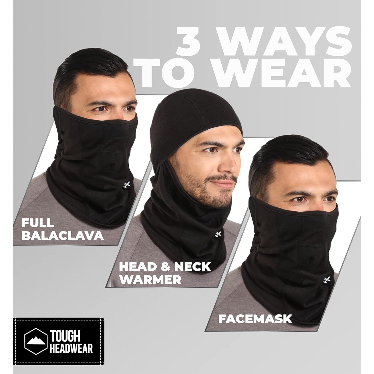 Balaclava de forro polar Tough Headwear para clima frío