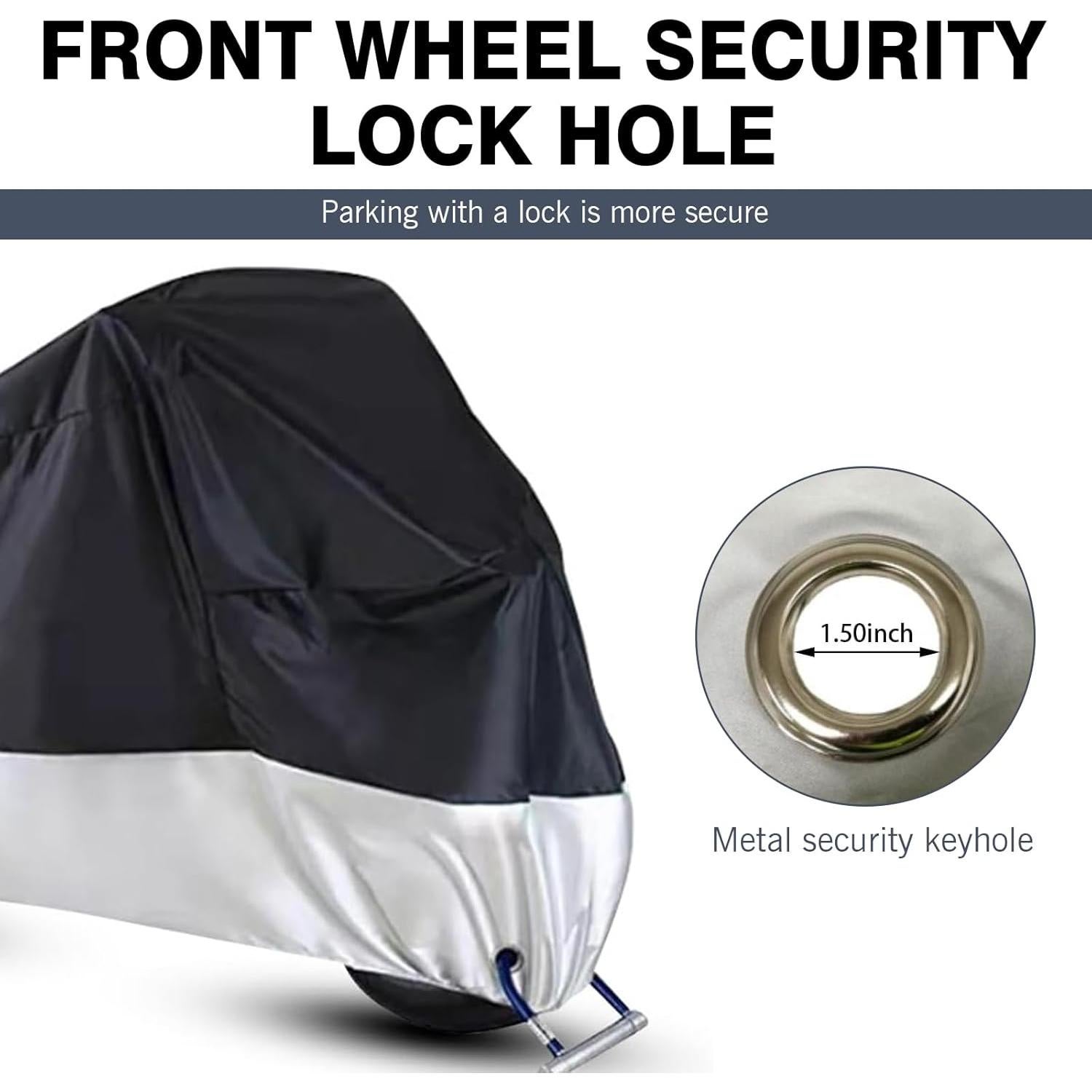 Cubierta de Motocicleta Zeathery HERYCZ3333SI Impermeable