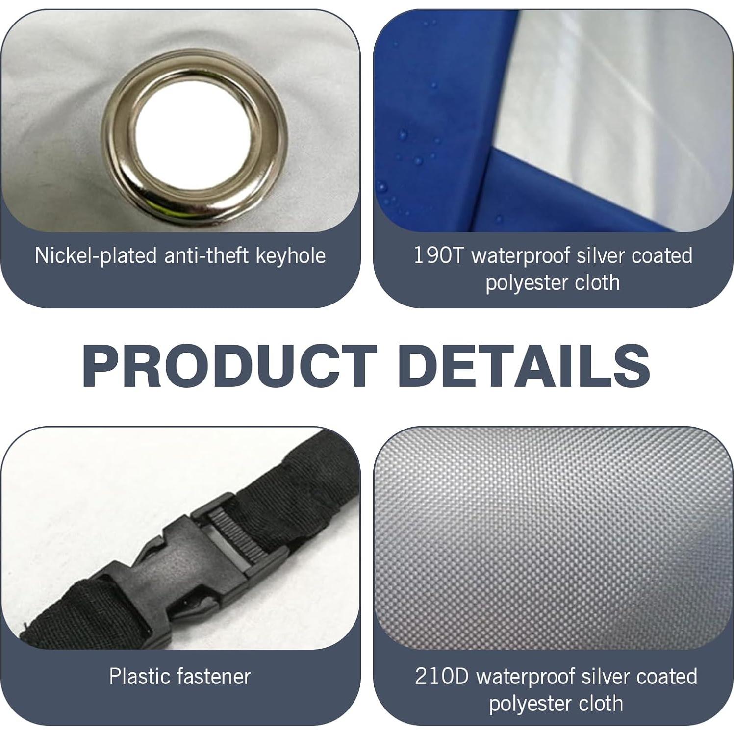 Cubierta de Motocicleta Zeathery HERYCZ3333SI Impermeable