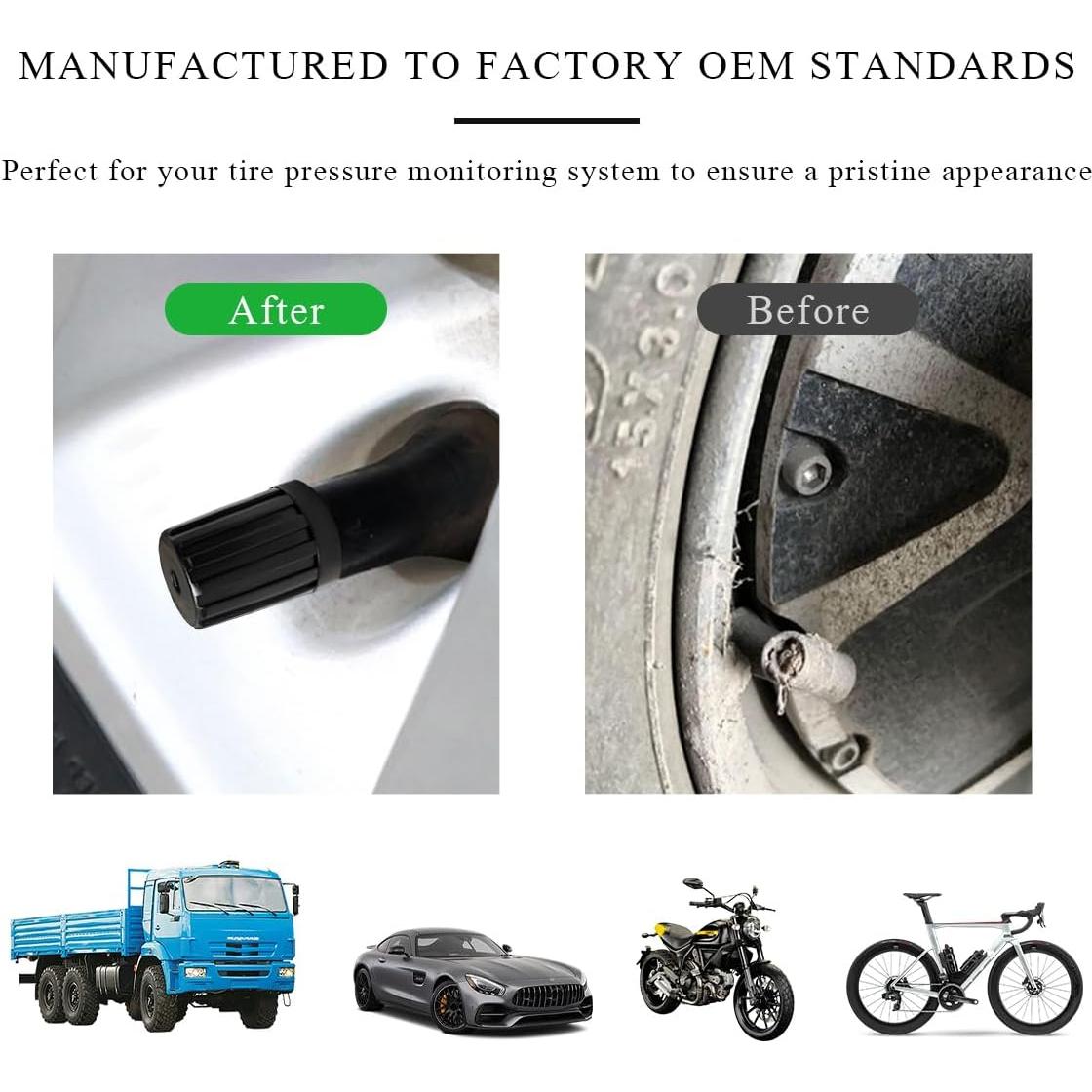 15 Tapones de Válvula de Neumático Gasedin - Ajuste Universal