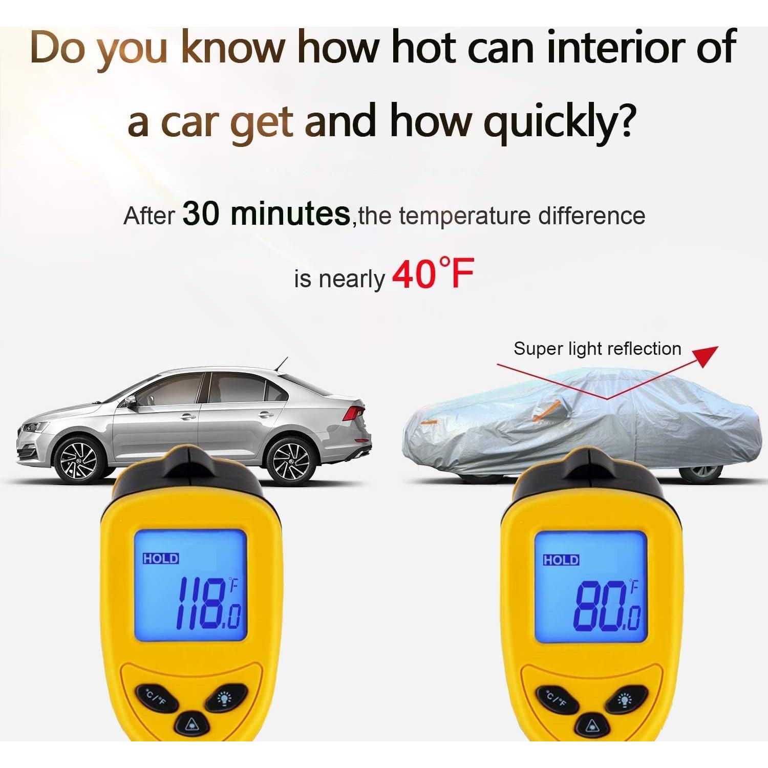 Funda para Coche SEAZEN 6 Capas Impermeable para Sedán 200"