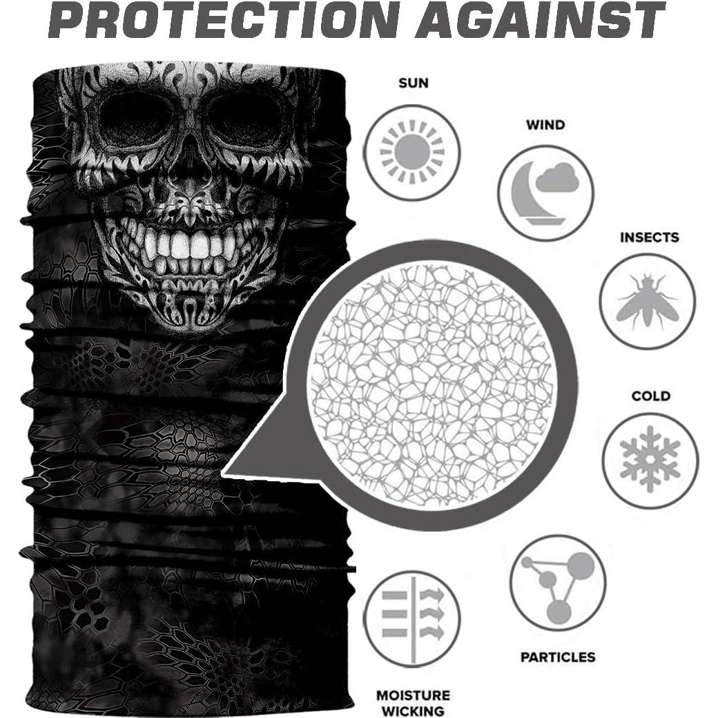 Bufanda Multifuncional TERNK Negra - Protección UV 99%