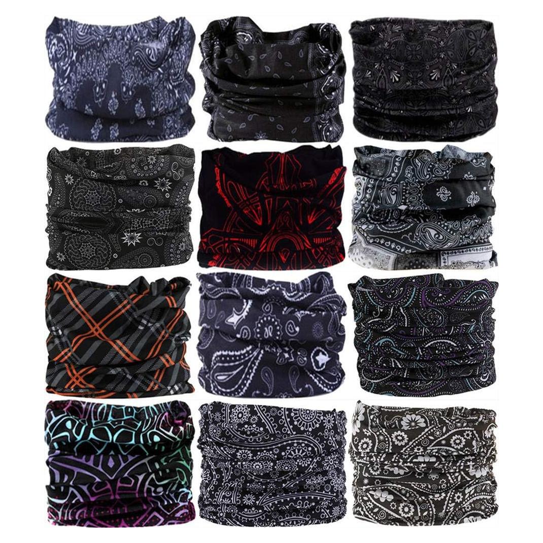 Diadema Multifuncional VANCROWN 12PCS Microfibra Negra