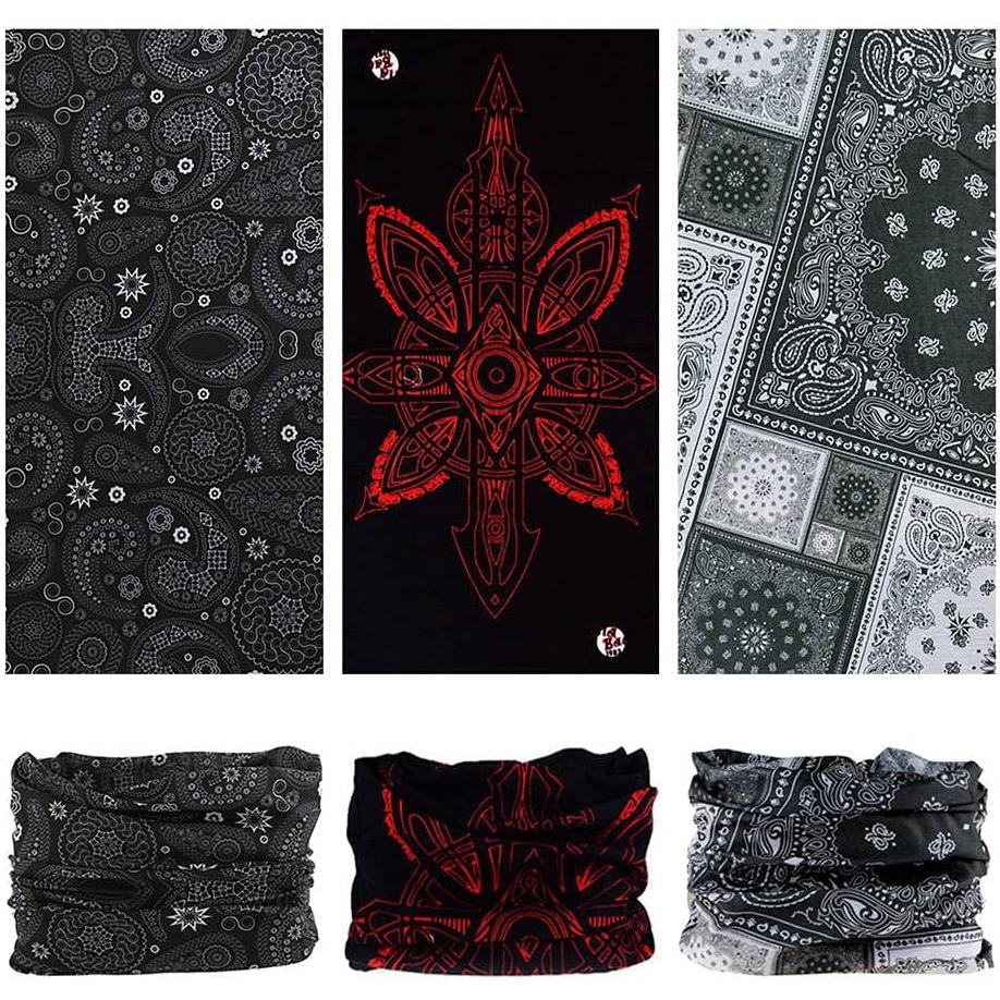 Diadema Multifuncional VANCROWN 12PCS Microfibra Negra