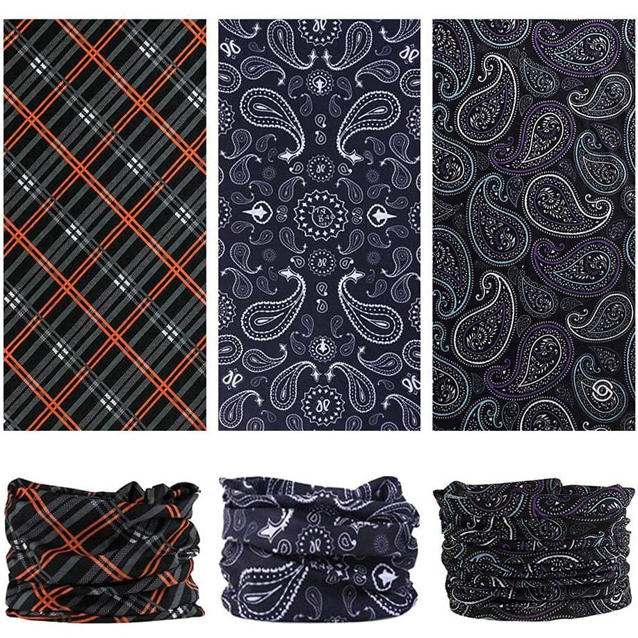 Diadema Multifuncional VANCROWN 12PCS Microfibra Negra