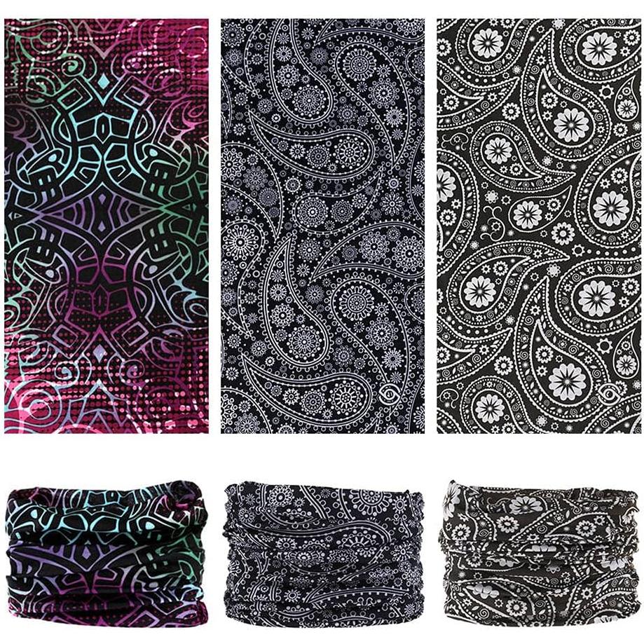 Diadema Multifuncional VANCROWN 12PCS Microfibra Negra