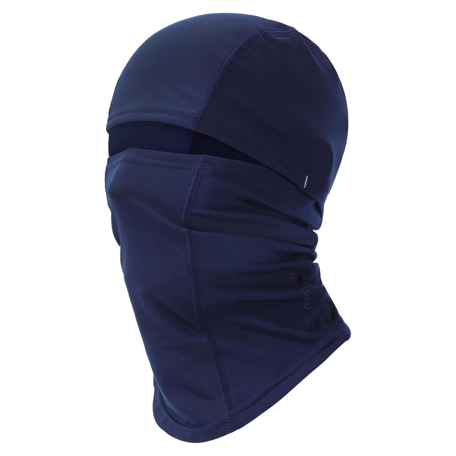 Pasamontañas térmico unisex azul oscuro para invierno