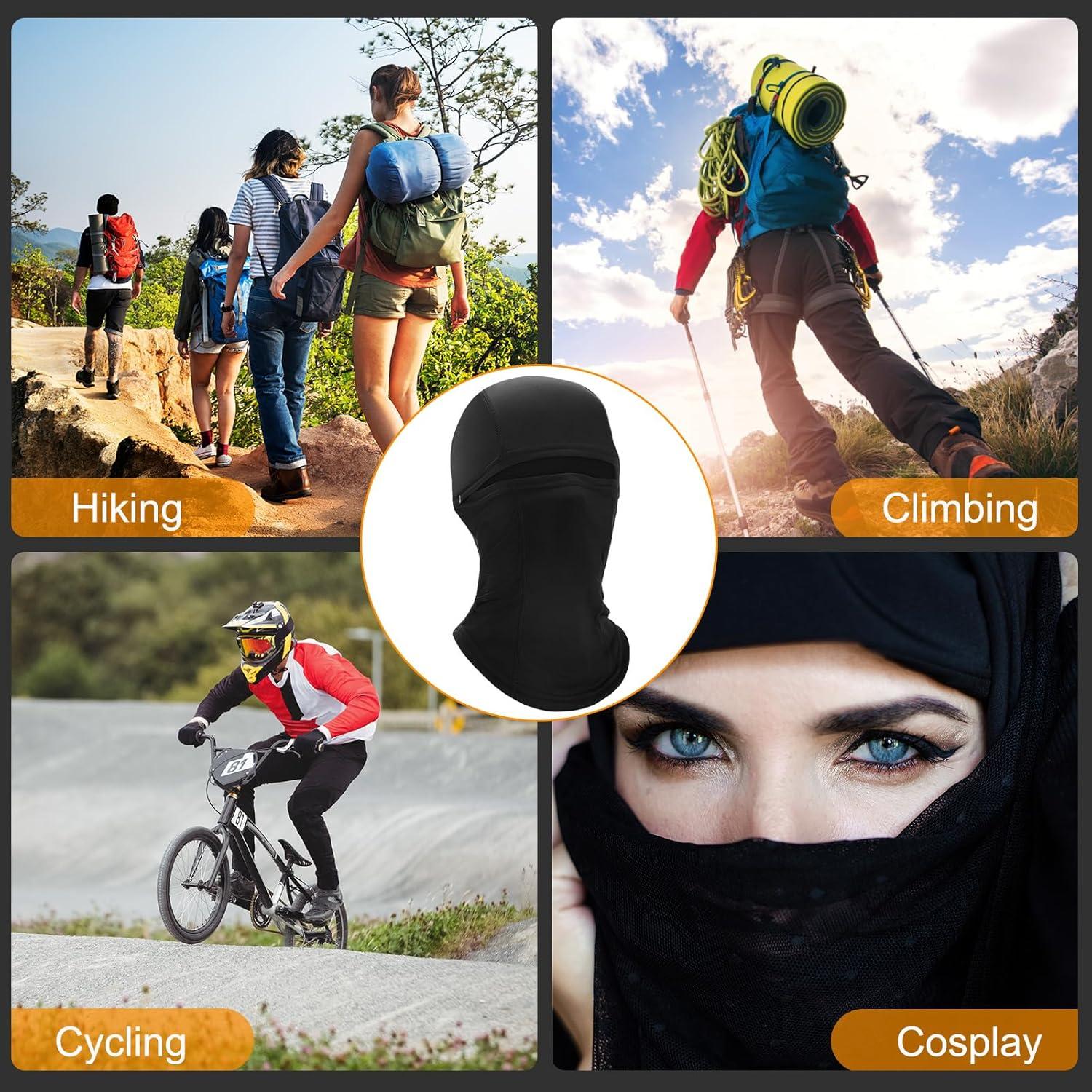 Pasamontañas térmico unisex azul oscuro para invierno