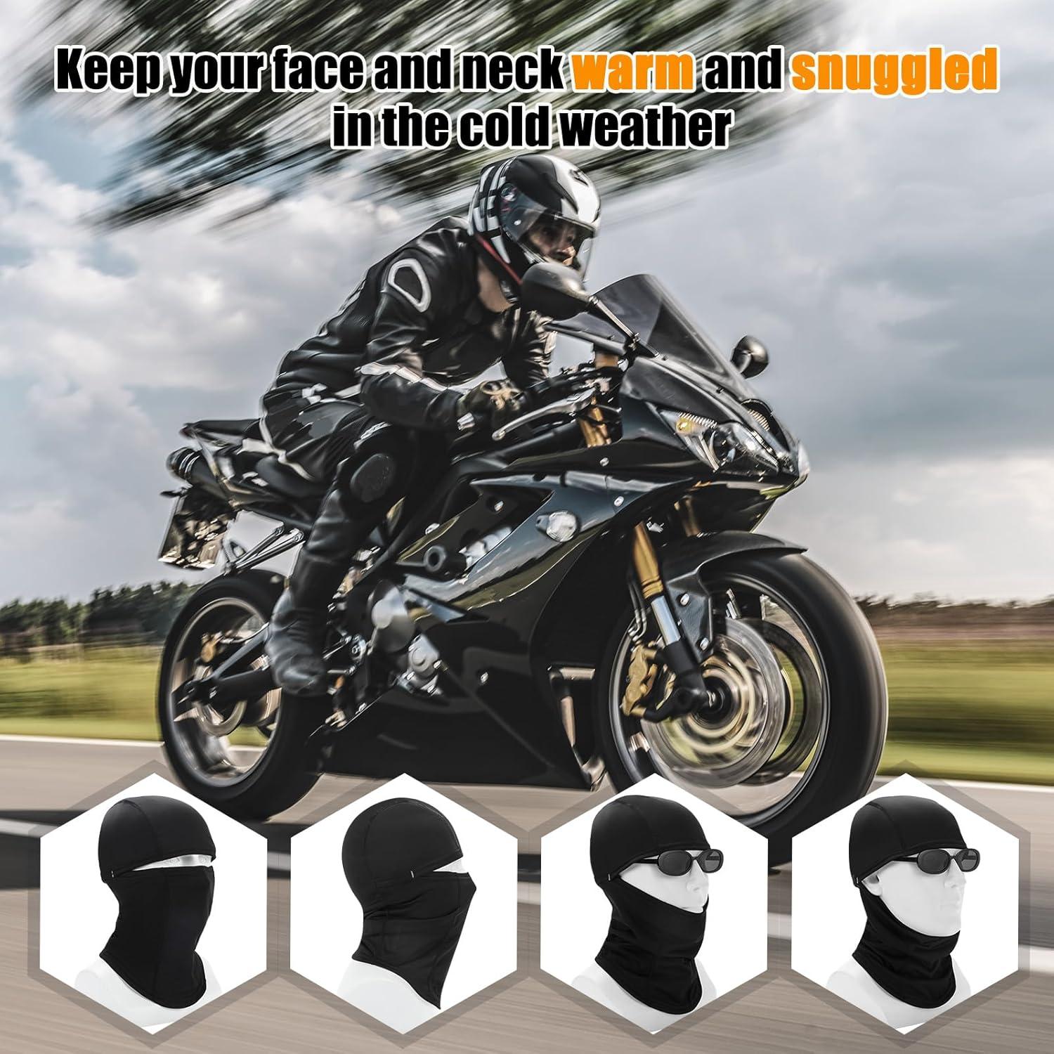 Pasamontañas térmico unisex azul oscuro para invierno